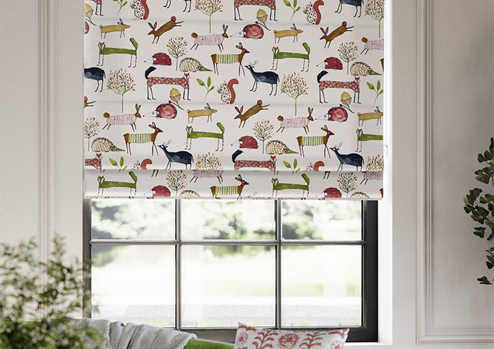 Oh My Deer, Berry - Roman Blind - Image 5